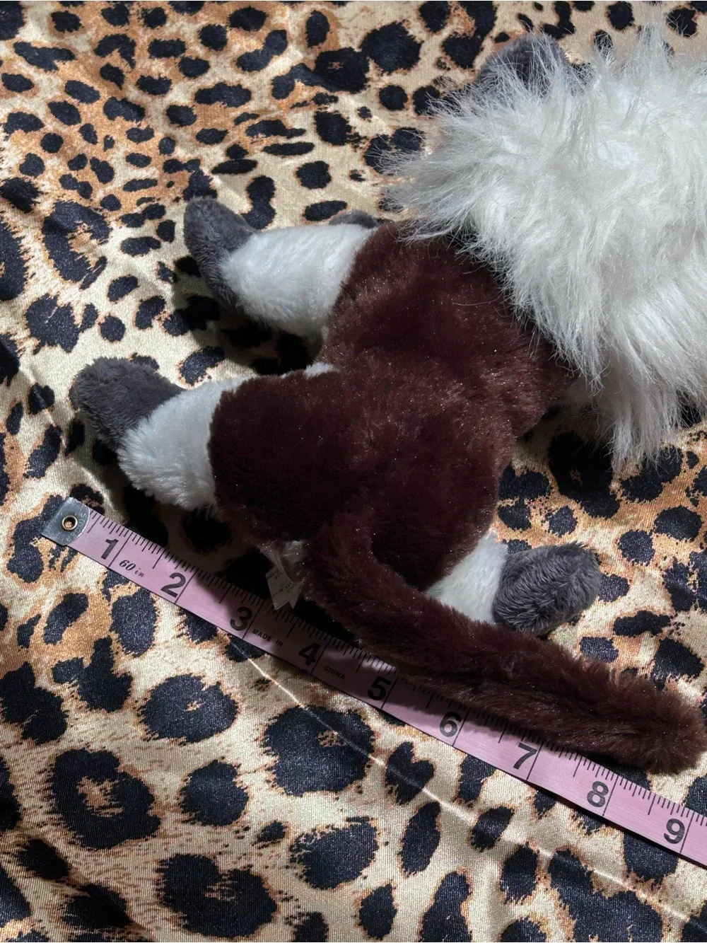 Rinco Golden Lion Tamarin Monkey Stuffed Animal Plush Toy with Large Eyes